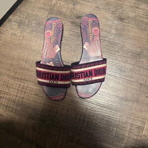 Dior Women's Sandals - Pink and Black